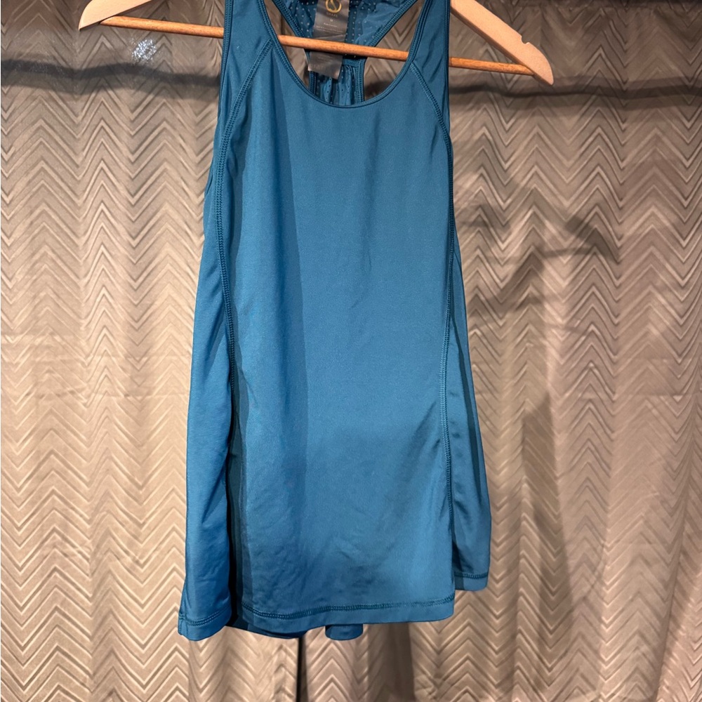 Blue Racerback Women's Tank Top